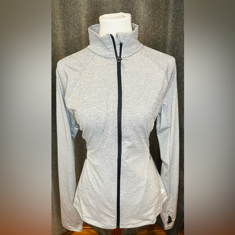 Tek Gear Full Zip Active Jacket – Women’s Medium – Gray Heather